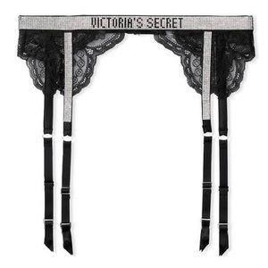 Shine Strap Lace Garter Belt